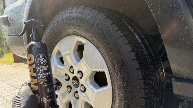 swag exterior plastic tire dressing spray